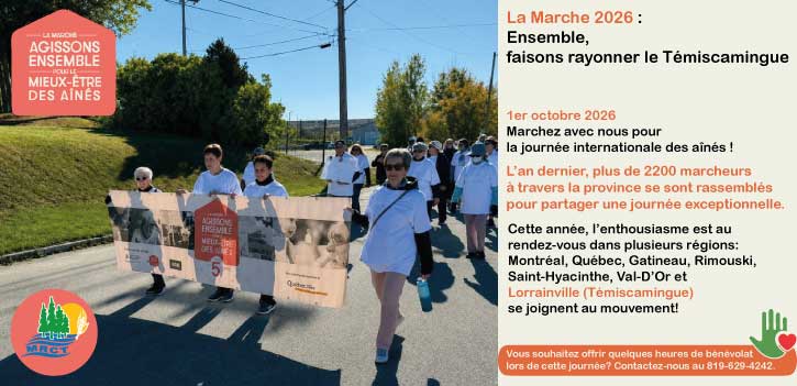 La marche Agissons ensemble pour le mieux-être des aînés