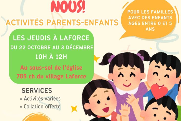 Activités parents-enfants à Laforce